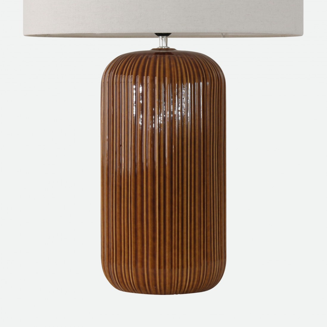 Lumina Brown Ceramic Table Lamp 79 cm