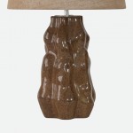 Duna Brown Ceramic Table Lamp 65 cm