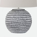 Nevoa Grey Ceramic Table Lamp 55 cm