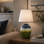 Bruma Green Ceramic Table Lamp 40 cm