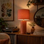 Aurea Terracotta Ceramic Table Lamp 42 cm