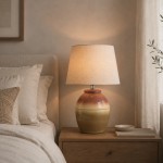 Bruma Beige Ceramic Table Lamp 40 cm