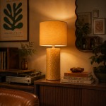 Aurea Yellow Ceramic Table Lamp 42 cm