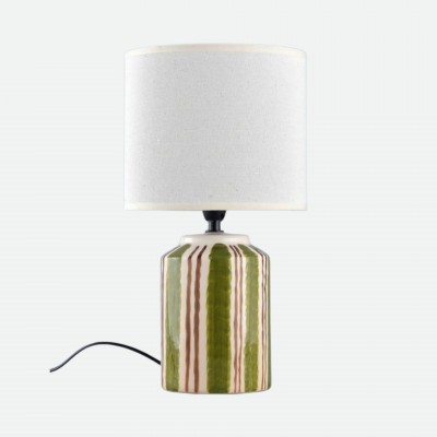 Ocean Green Ceramic Table Lamp 32 cm