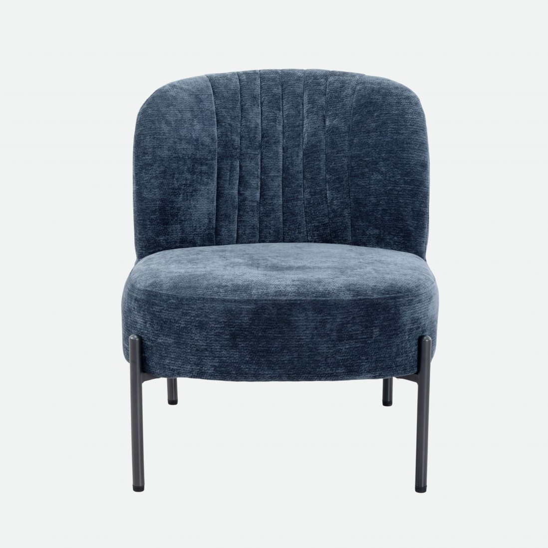 Almelo Blue Fabric Armchair