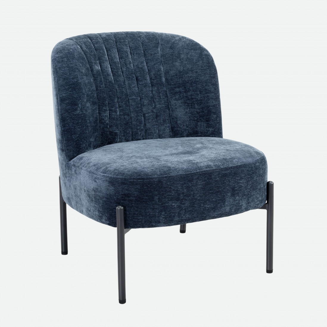 Almelo Blue Fabric Armchair