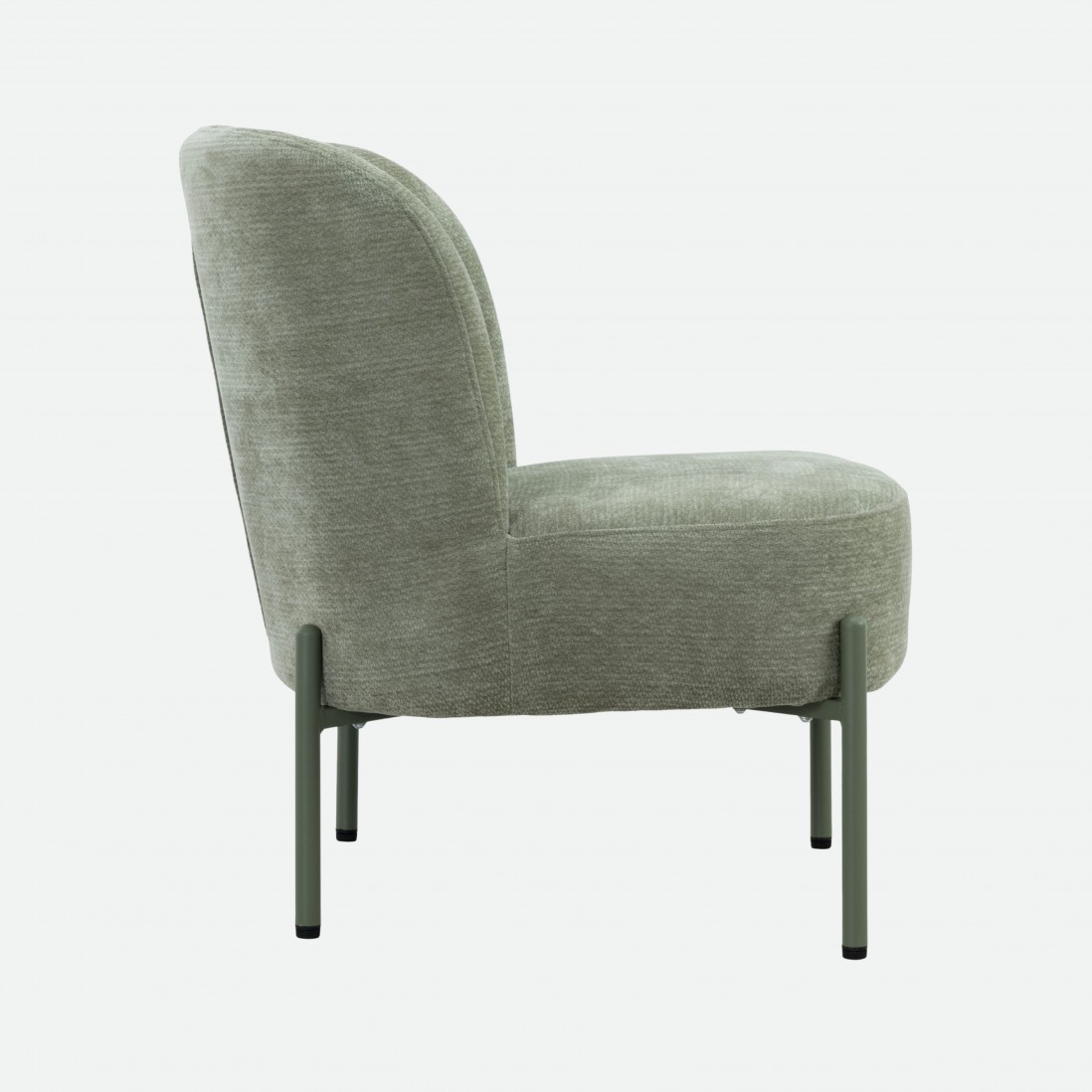 Almelo Green Fabric Armchair