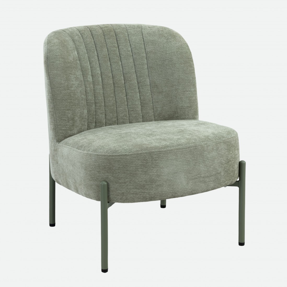 Almelo Green Fabric Armchair