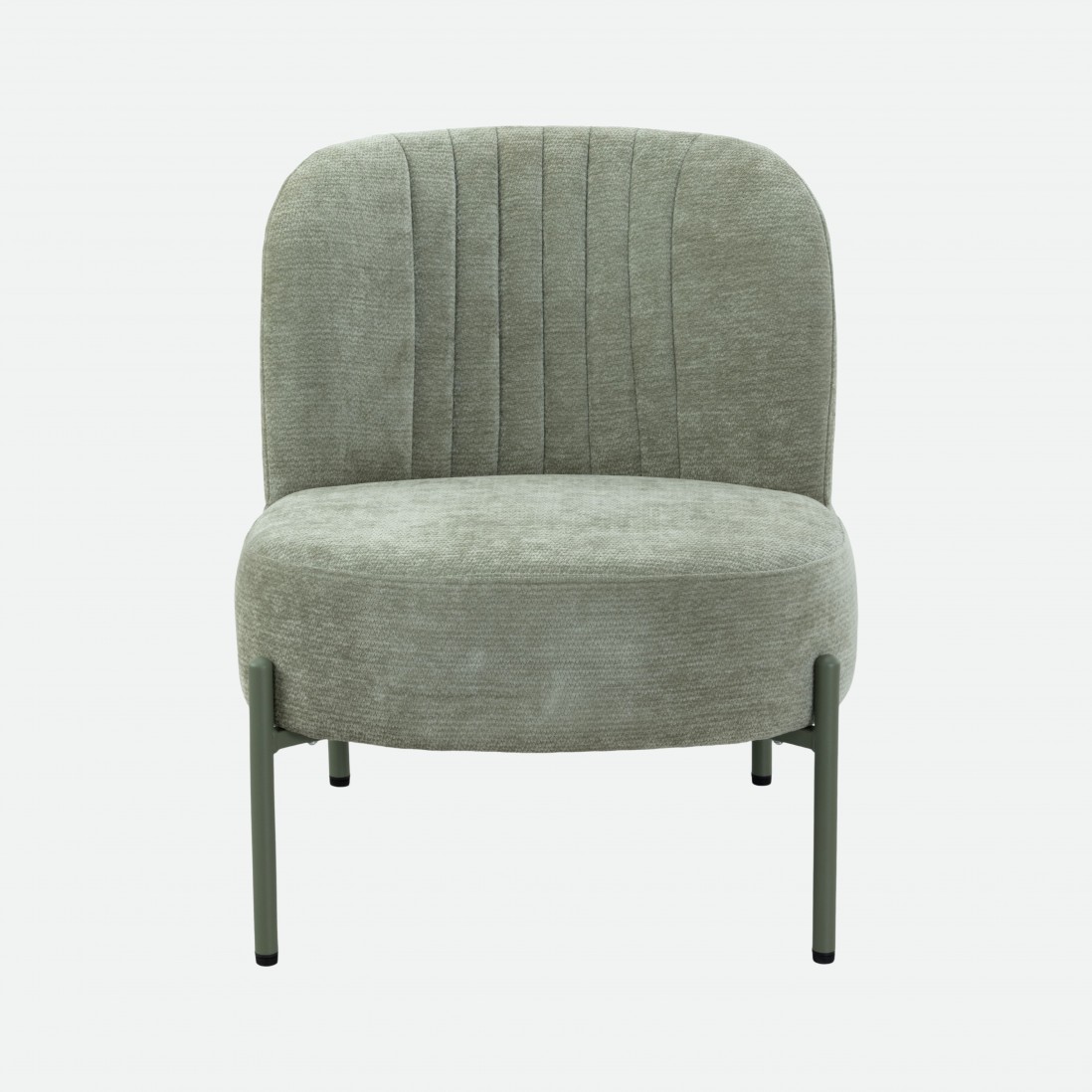 Almelo Green Fabric Armchair