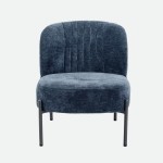 Almelo Blue Fabric Armchair