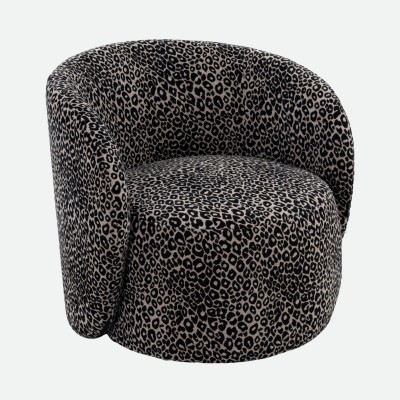 Hengelo Black Fabric Armchair