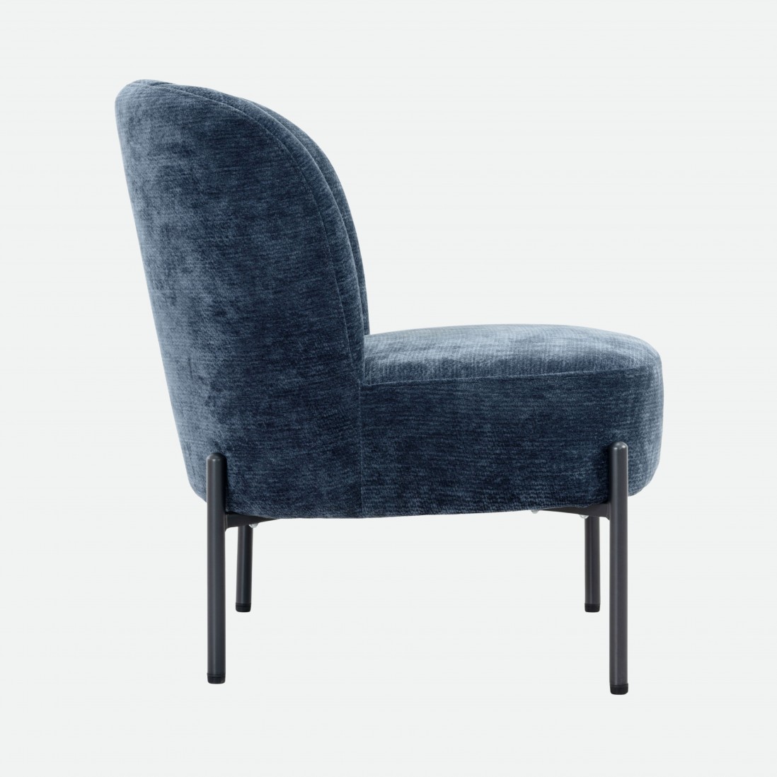 Almelo Blue Fabric Armchair