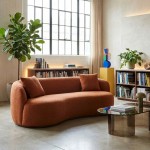 Giorgio 3-Seater Sofa Orange 228 cm
