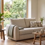 ORIA 3 seater sofa bed beige