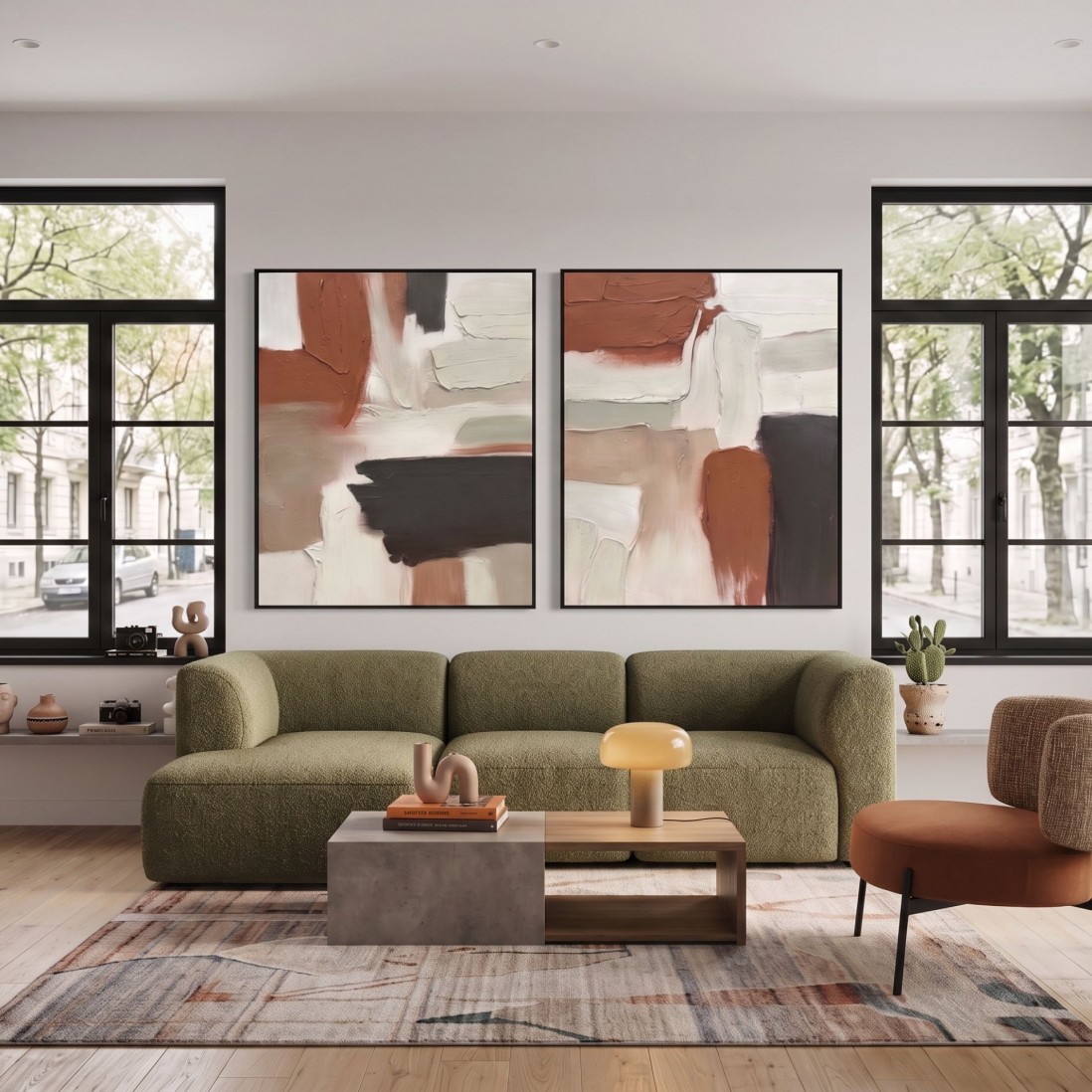 Quadro Decorativo Timeless 22986 Pintado � M�o 120x150cm