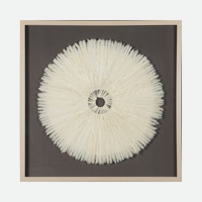 Feathers Decorative Wall Art with White Feathers 90x90cm Feathers Decorative Wall Art with White Feathers 90x90cm