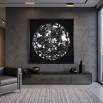 Opulence Decorative Wall Art in Mirrored Metal 90x90cm