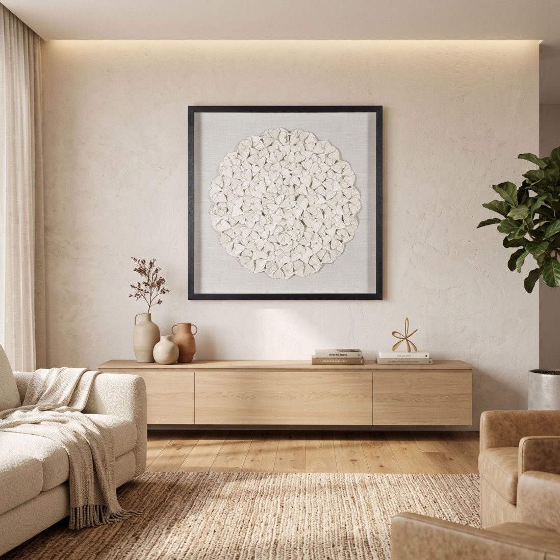 Paper Abstract Decorative Wall Art 80x80cm