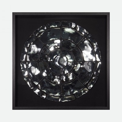 Opulence Decorative Wall Art in Mirrored Metal 90x90cm Opulence Decorative Wall Art in Mirrored Metal 90x90cm