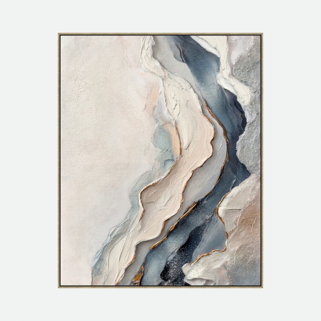 Quadro Decorativo Crack Pintado � M�o 80x100cm