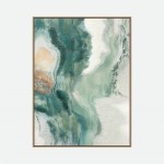 Quadro Decorativo Green Ocean Pintado � M�o 60x80cm