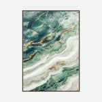 Quadro Decorativo Green Ocean Pintado � M�o 70x100cm