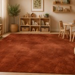 Washable Rug Touch 015 Rust