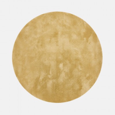 Washable Round Rug Touch 081 Gold