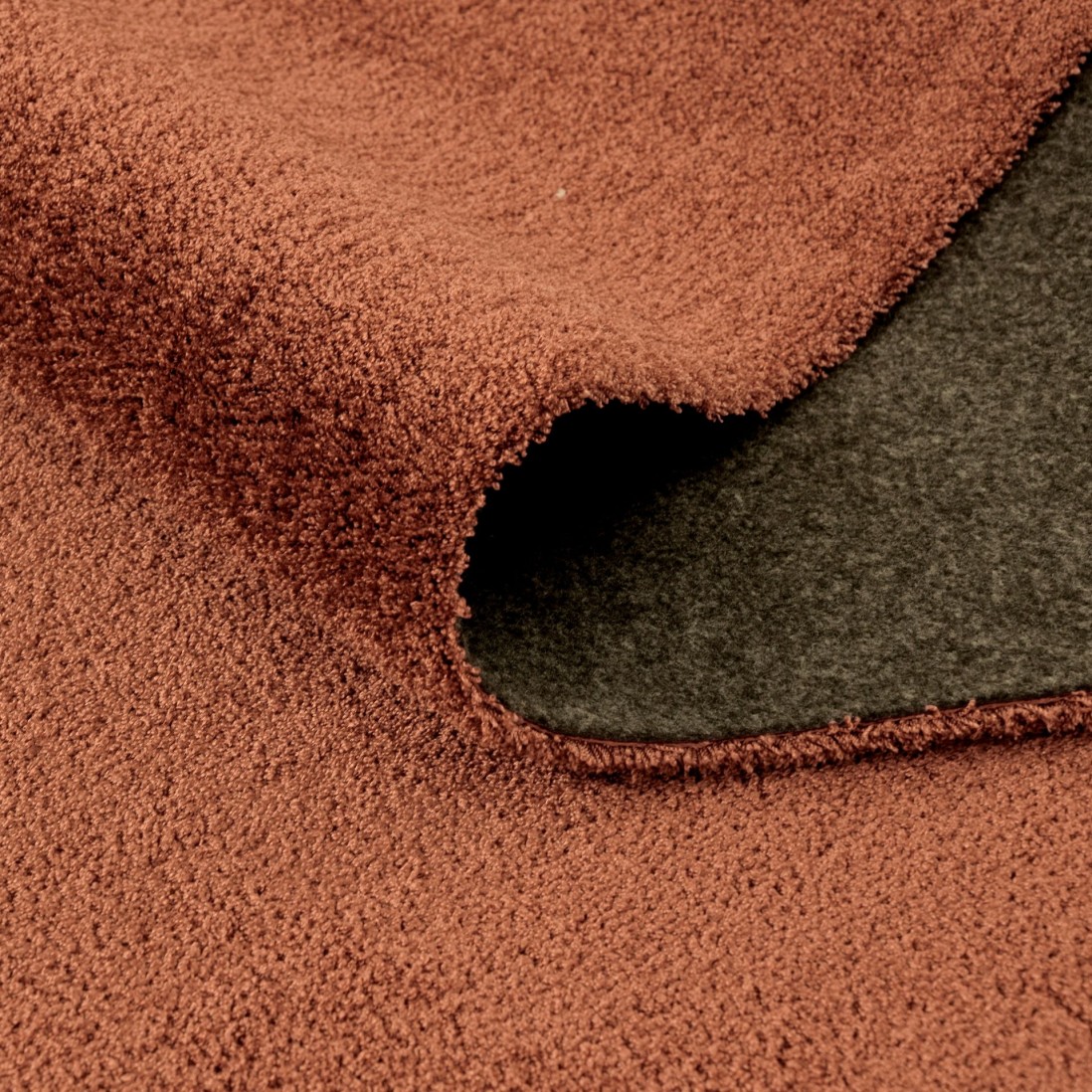 Washable Round Rug Touch 015 Rust