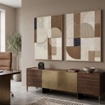Quadro Decorativo Light Wood 22150 Pintado � M�o 90x120cm