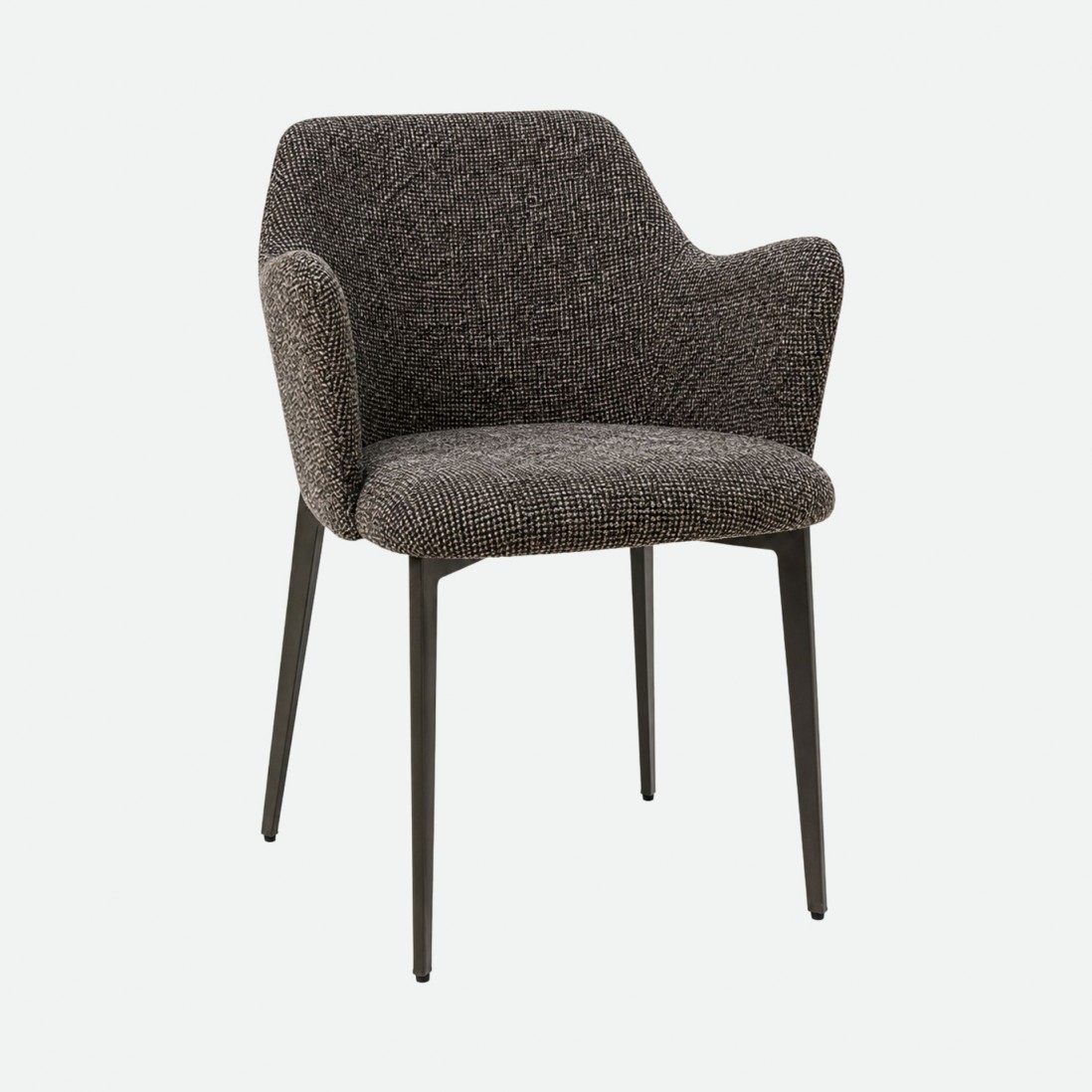 Kiel Taupe Fabric Chair with Copper Metal Legs