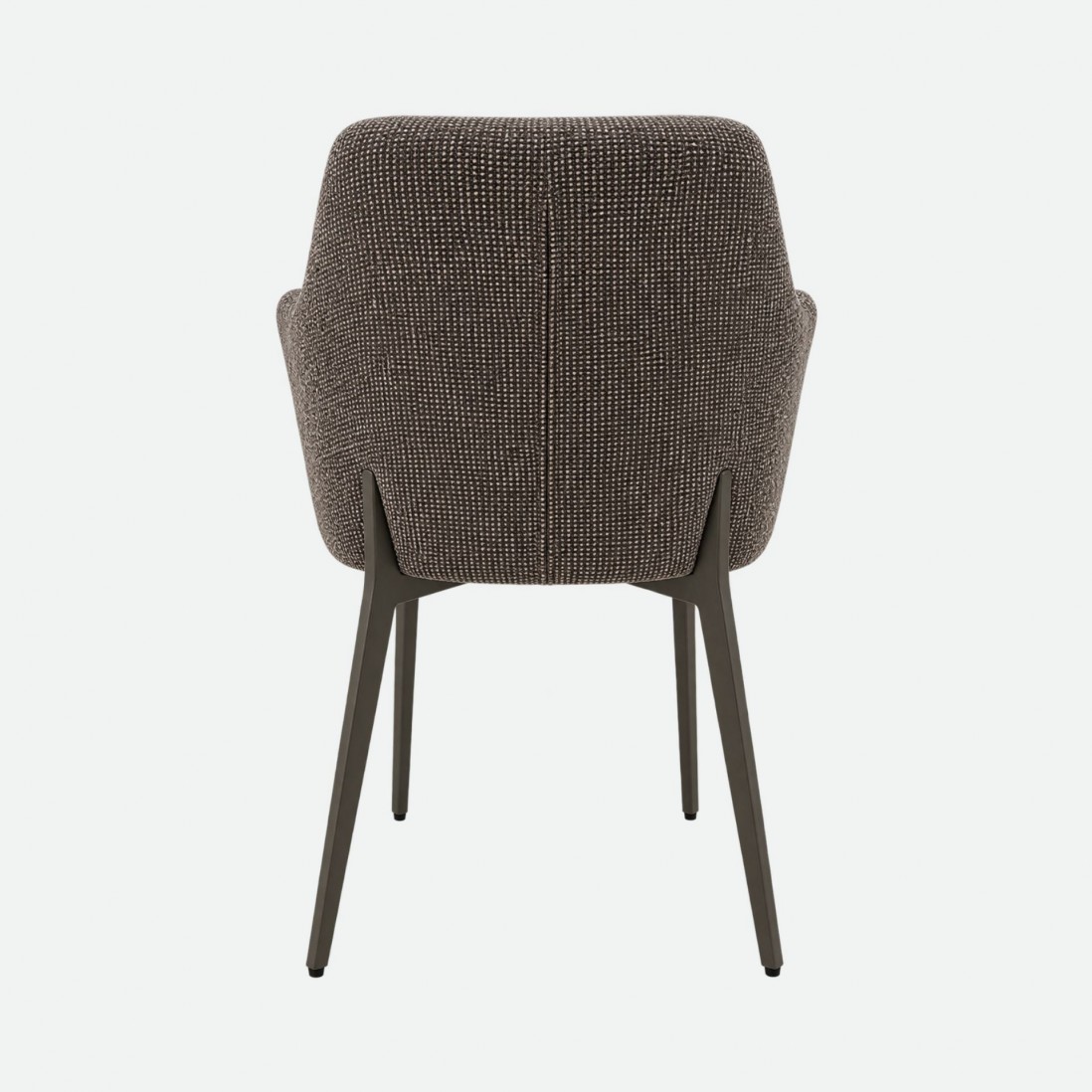Kiel Taupe Fabric Chair with Copper Metal Legs