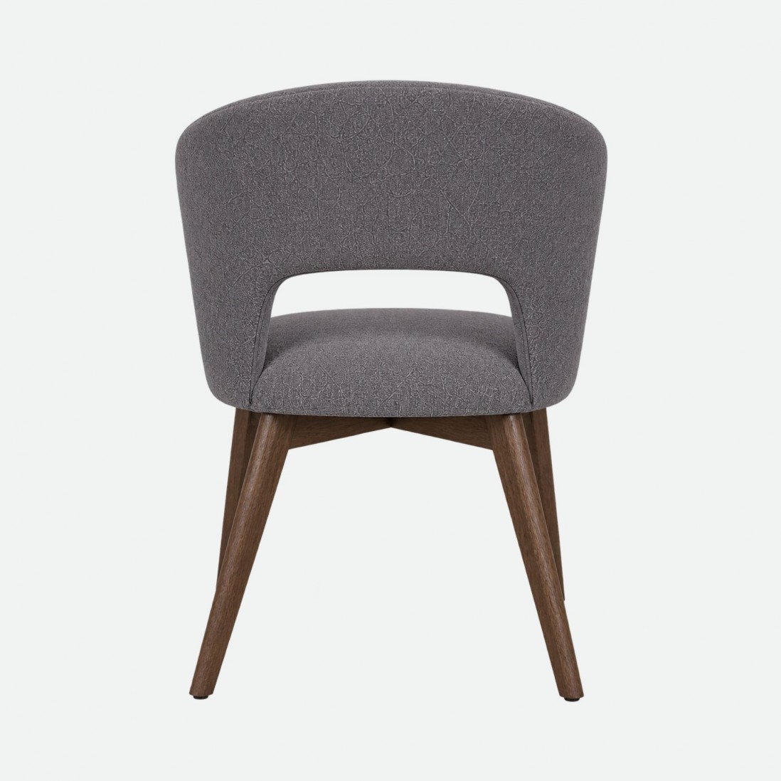 Fulda Grey Fabric Chair with Ash Wood Legs