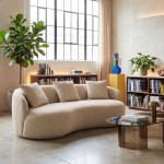 Sof� Giorgio de 3 Lugares Creme 228 cm