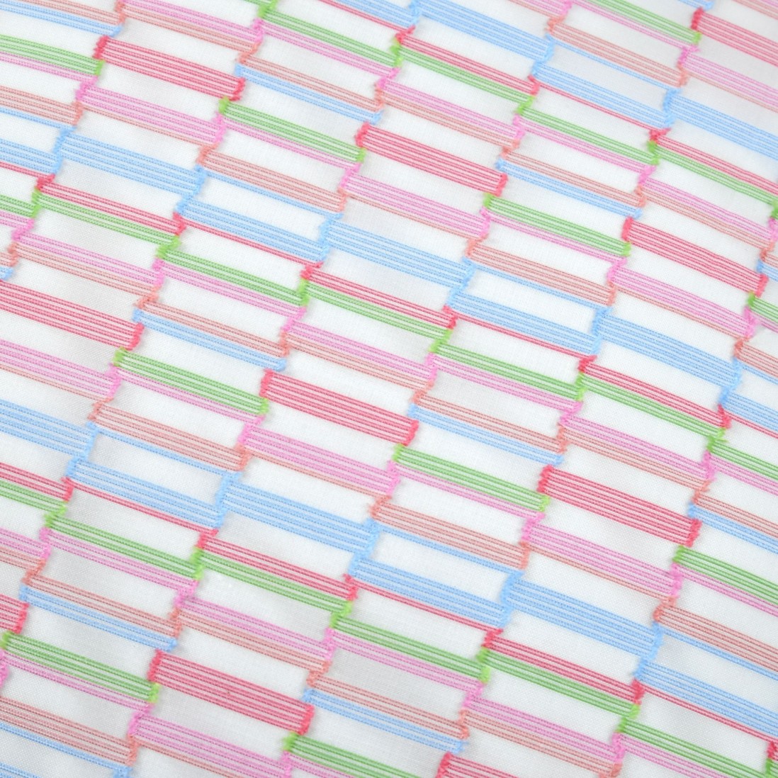 Punky Pink Geometric Embroidered Cushion 45 x 45 cm