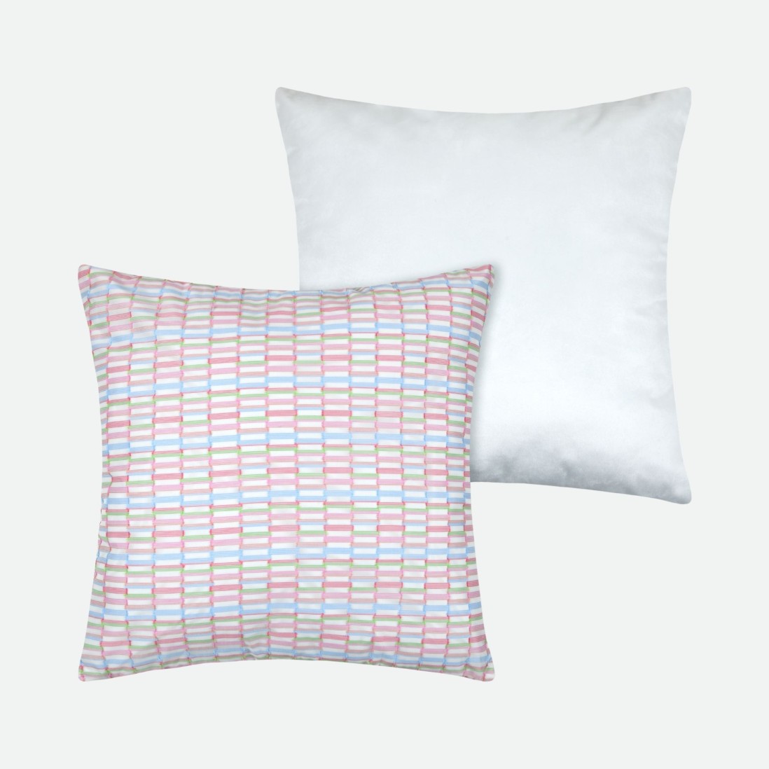 Punky Pink Geometric Embroidered Cushion 45 x 45 cm