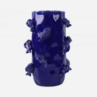 Jarra Decorativa Fishes em Cerâmica 38 cm Jarra Decorativa Fishes em Cerâmica 38 cm