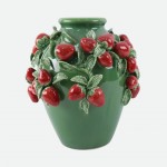 Strawberries Decorative Ceramic Pot 38.5 cm
