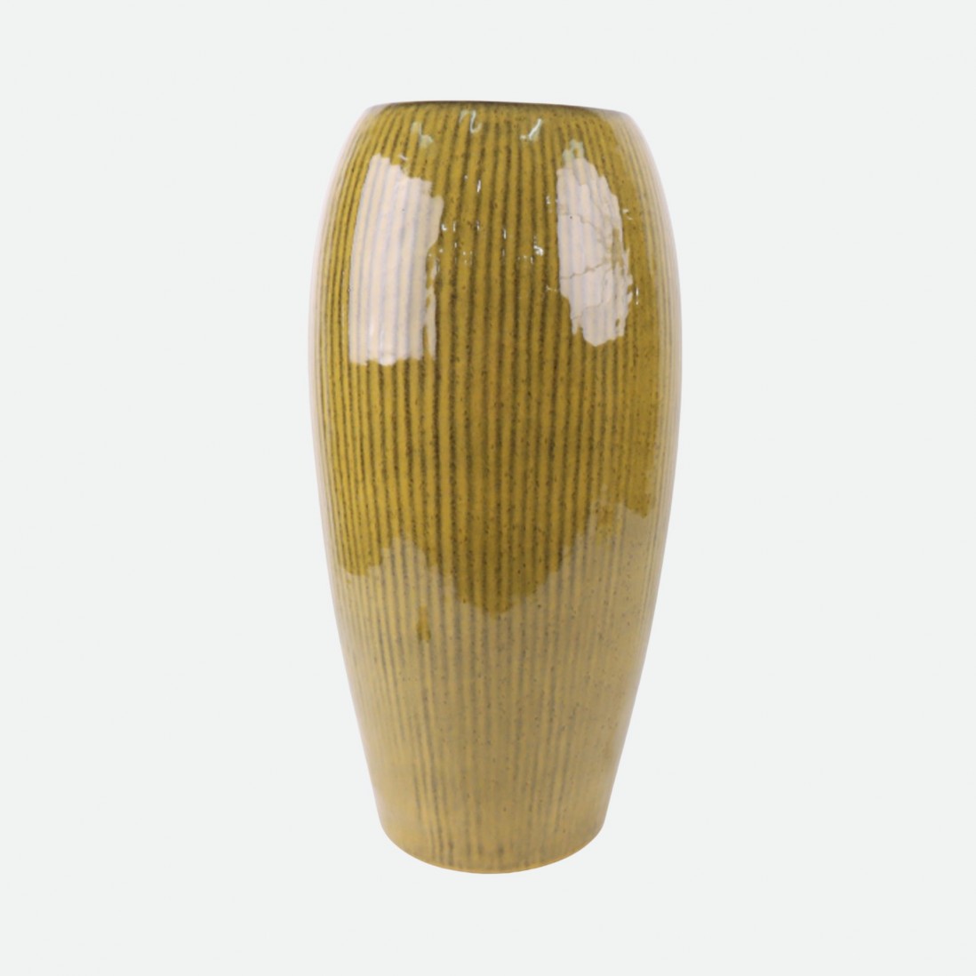 Essencia Yellow Decorative Ceramic Vase 33.5 cm