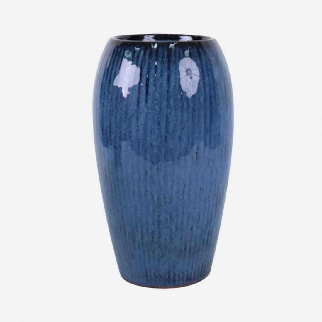 Essencia Dark Blue Decorative Ceramic Vase 33.5 cm