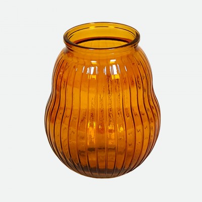 Jarra Anfora em vidro reciclado ocre 23 cm Jarra Anfora em vidro reciclado ocre 23 cm