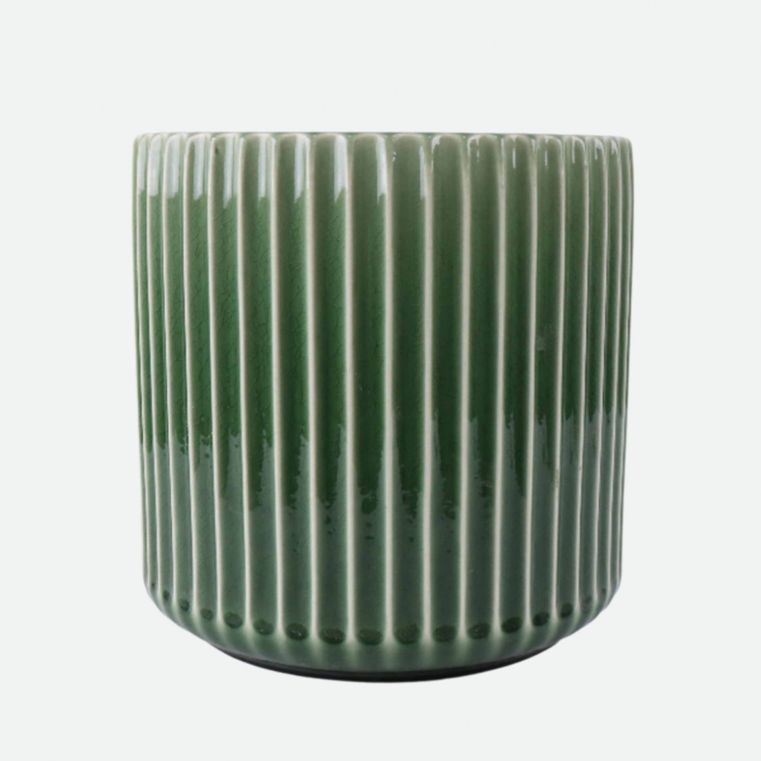 Jarra Decorativa Botanica em Cer�mica Verde 30 cm