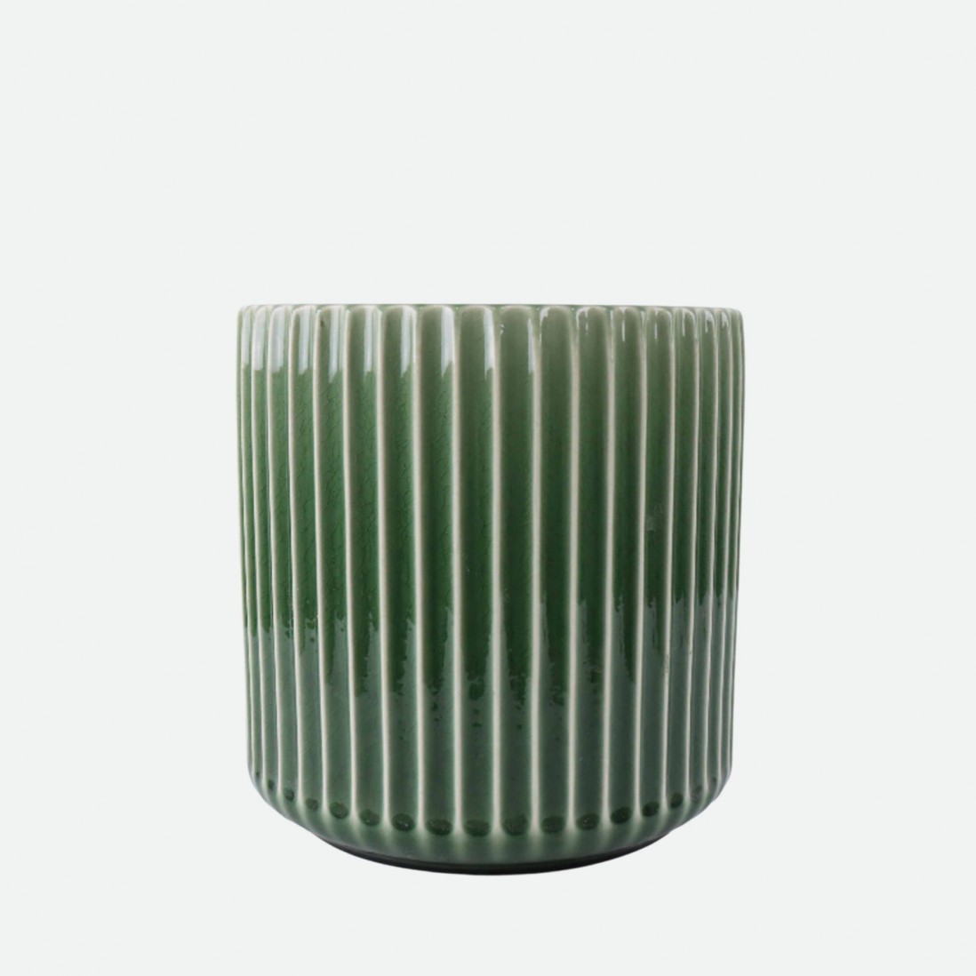 Botanica Green Decorative Ceramic Flower Pot 21 cm