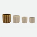 Jarra Decorativa Botanica em Cer�mica Amarela 30 cm