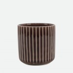 Botanica Brown Decorative Ceramic Flower Pot 21 cm