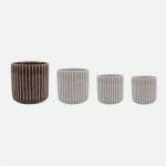 Jarra Decorativa Botanica em Cer�mica Castanha 30 cm