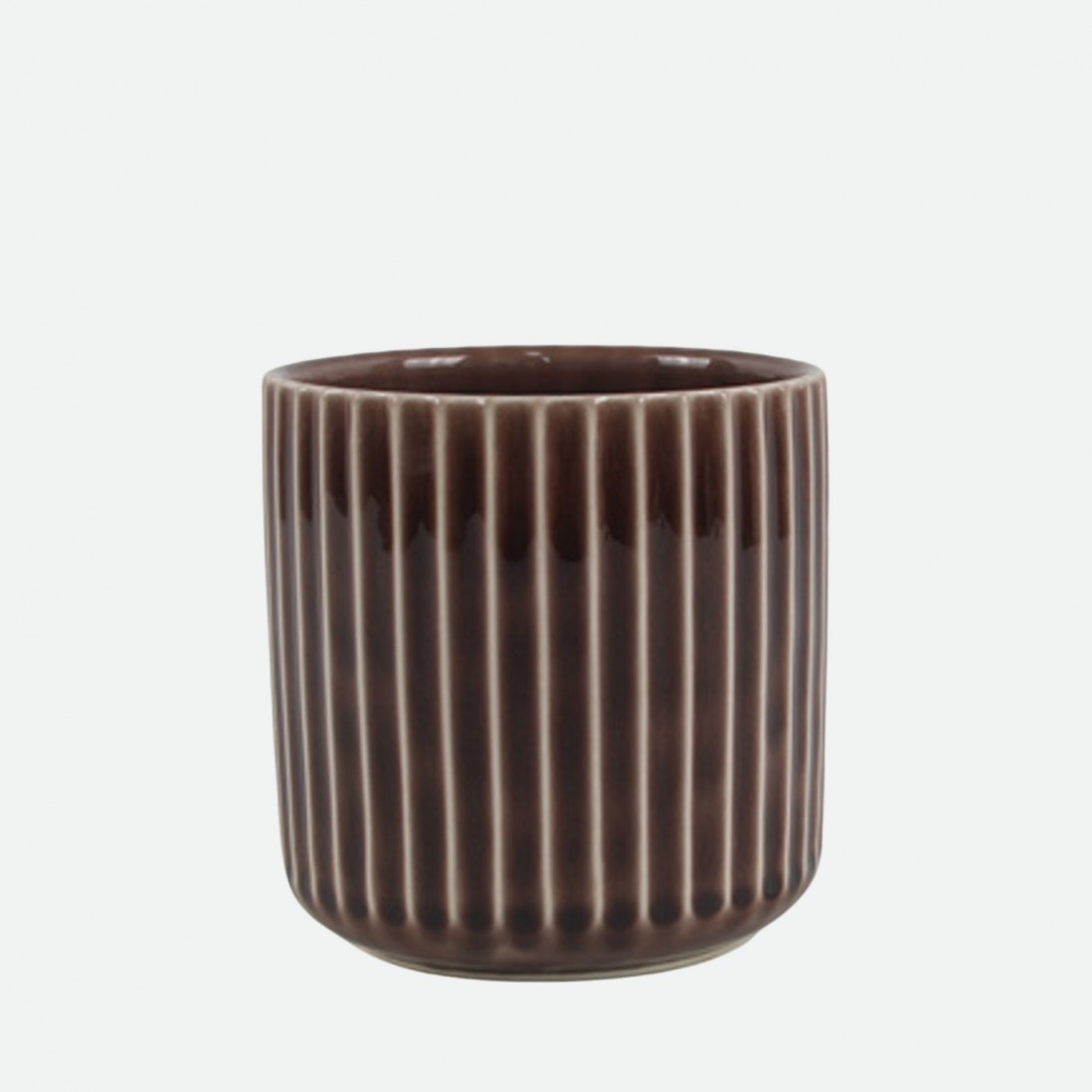 Botanica Brown Decorative Ceramic Flower Pot 21 cm