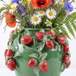 Strawberries Decorative Ceramic Pot 34 cm