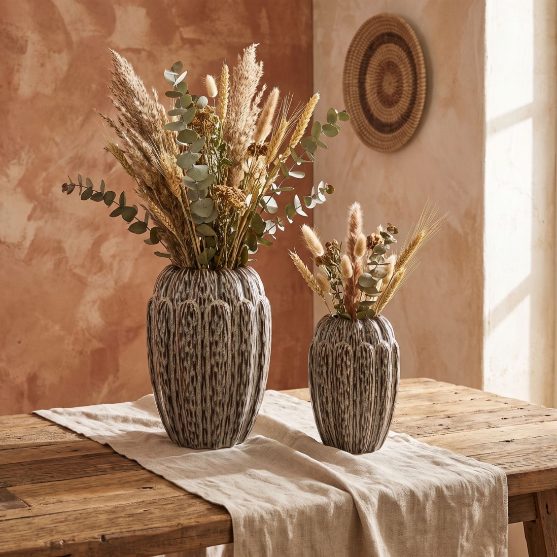Jarra Decorativa Flora em Cer�mica 22 cm