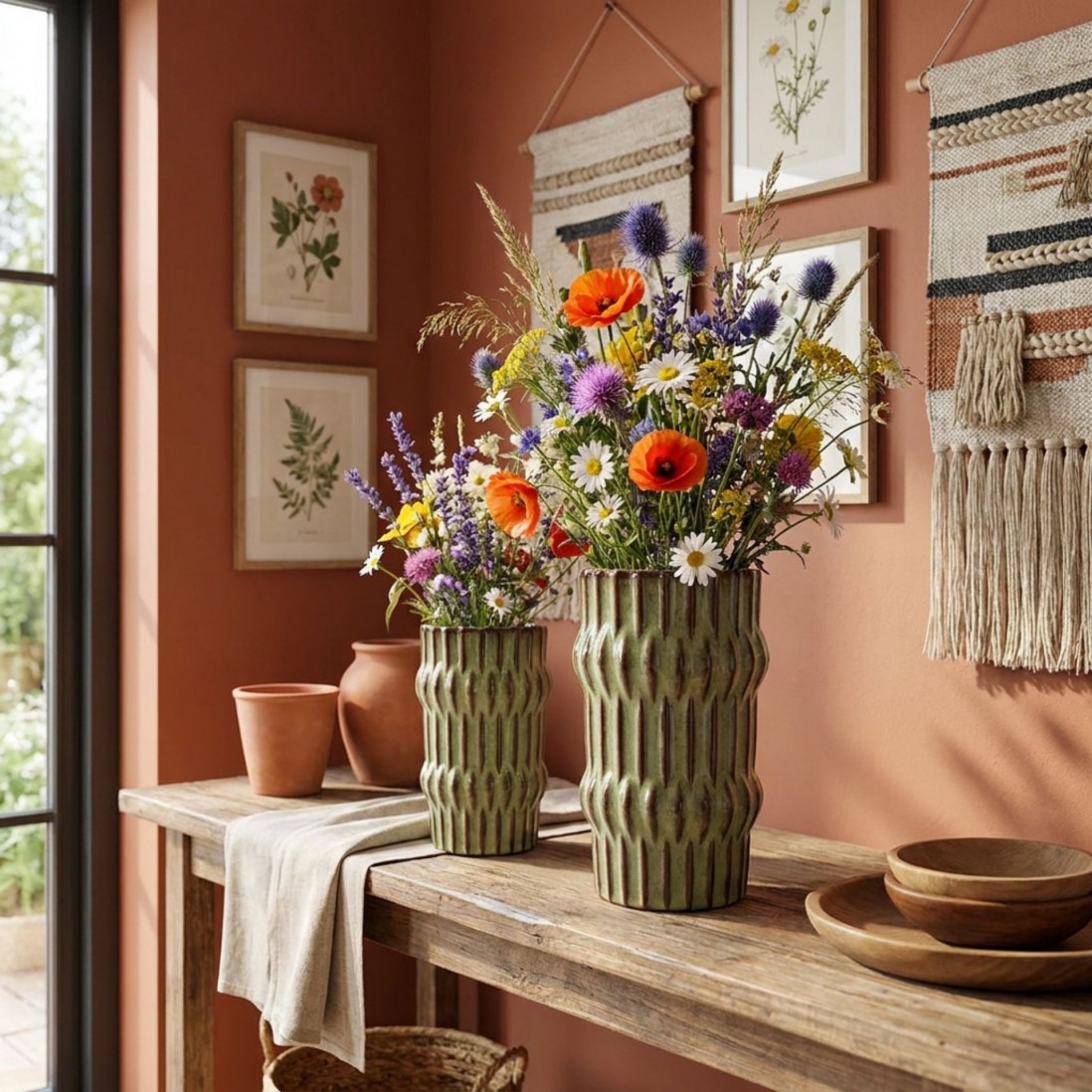 Dinasty Decorative Ceramic Vase 23.5 cm